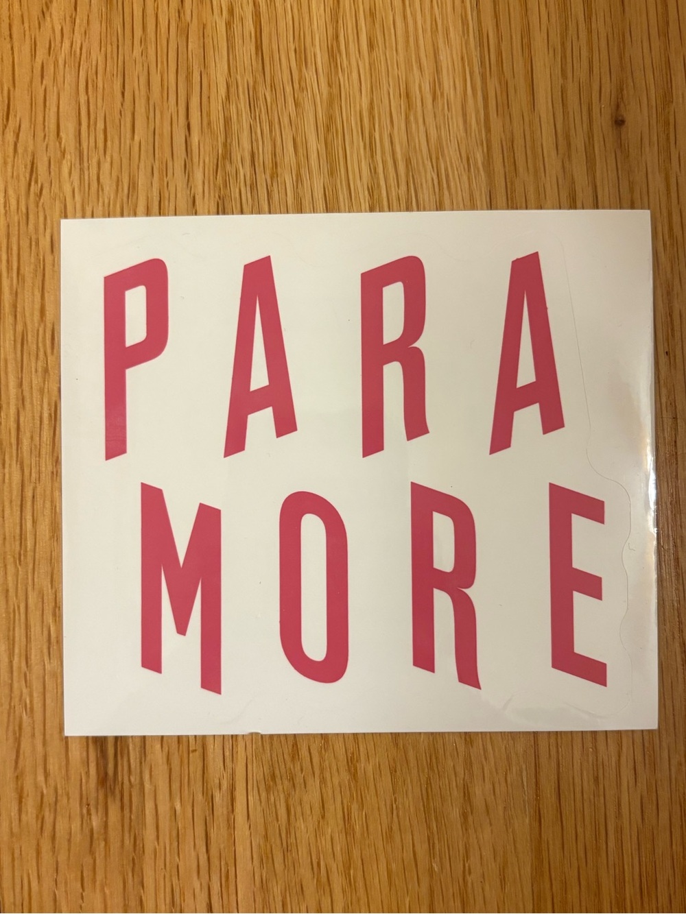Paramore band logo pink sticker
